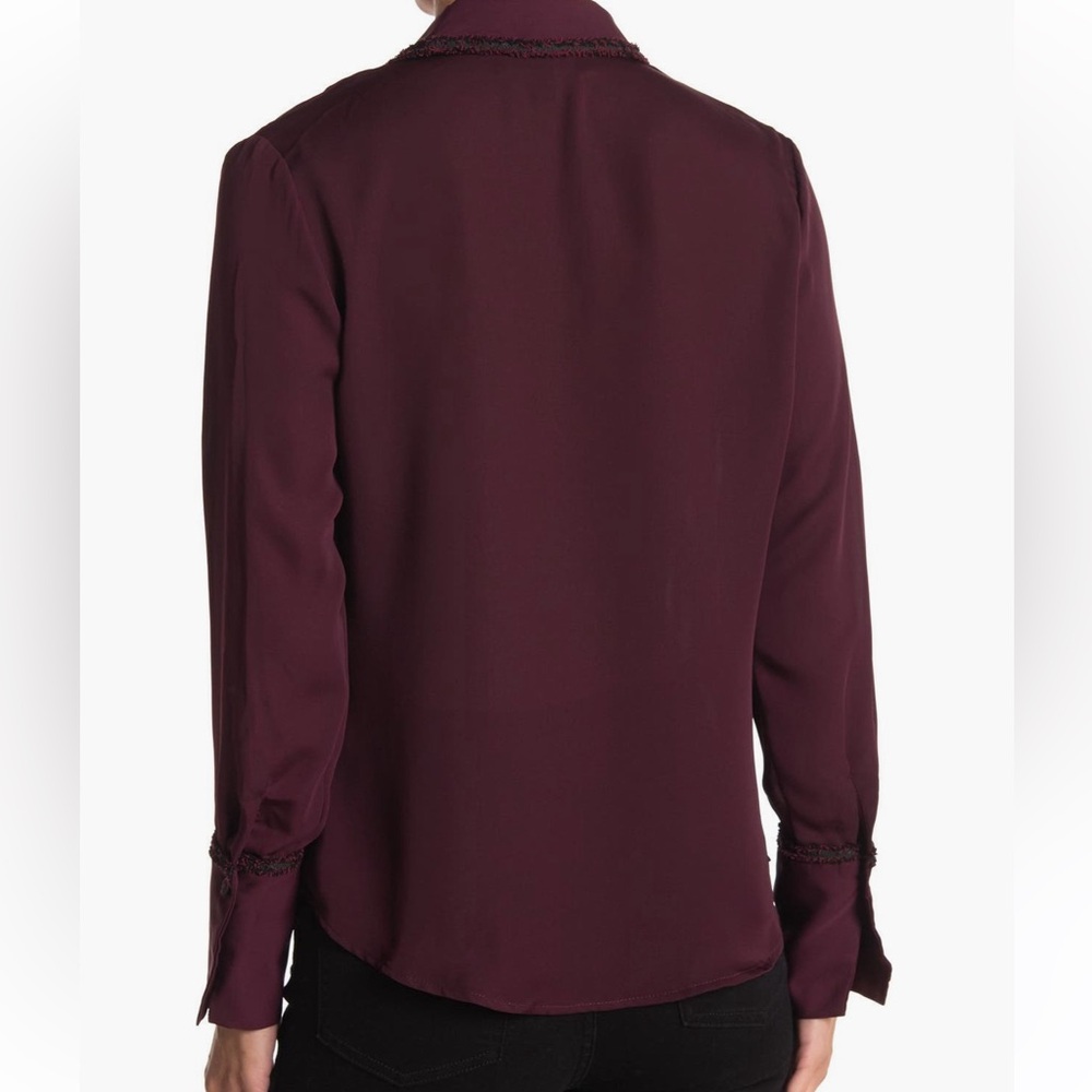 Laundry by Shelli Segal Boucle Trim Women Shirt - Picture 4 of 11